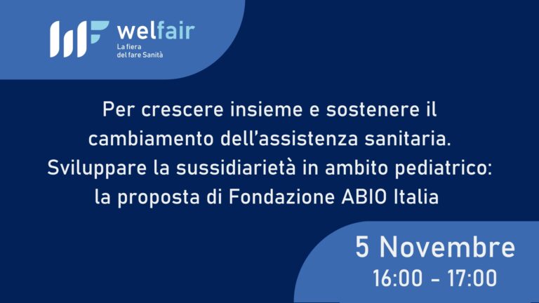 Welfair, la fiera del fare Sanità - 5, 6, 7 Novembre a Fiera di Roma