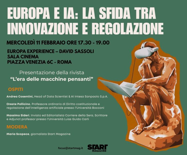 L'incontro a Roma con esperti di tecnologia, diritto e informazione per analizzare opportunità e criticità dell’IA nel contesto europeo